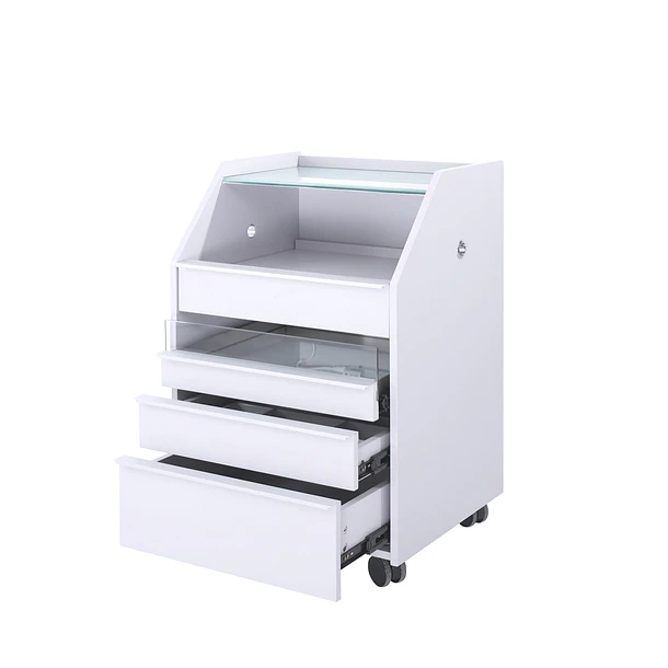 Carrinho de Estética Tash em Madeira Contraplacada com Gaveta UV 5