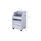 Carrinho de Estética Tash em Madeira Contraplacada com Gaveta UV 7