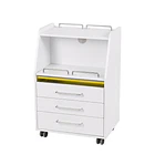 Carrinho Branco com 3 Gavetas e UV Weelko WKT001 | Mobiliário Profissional 1