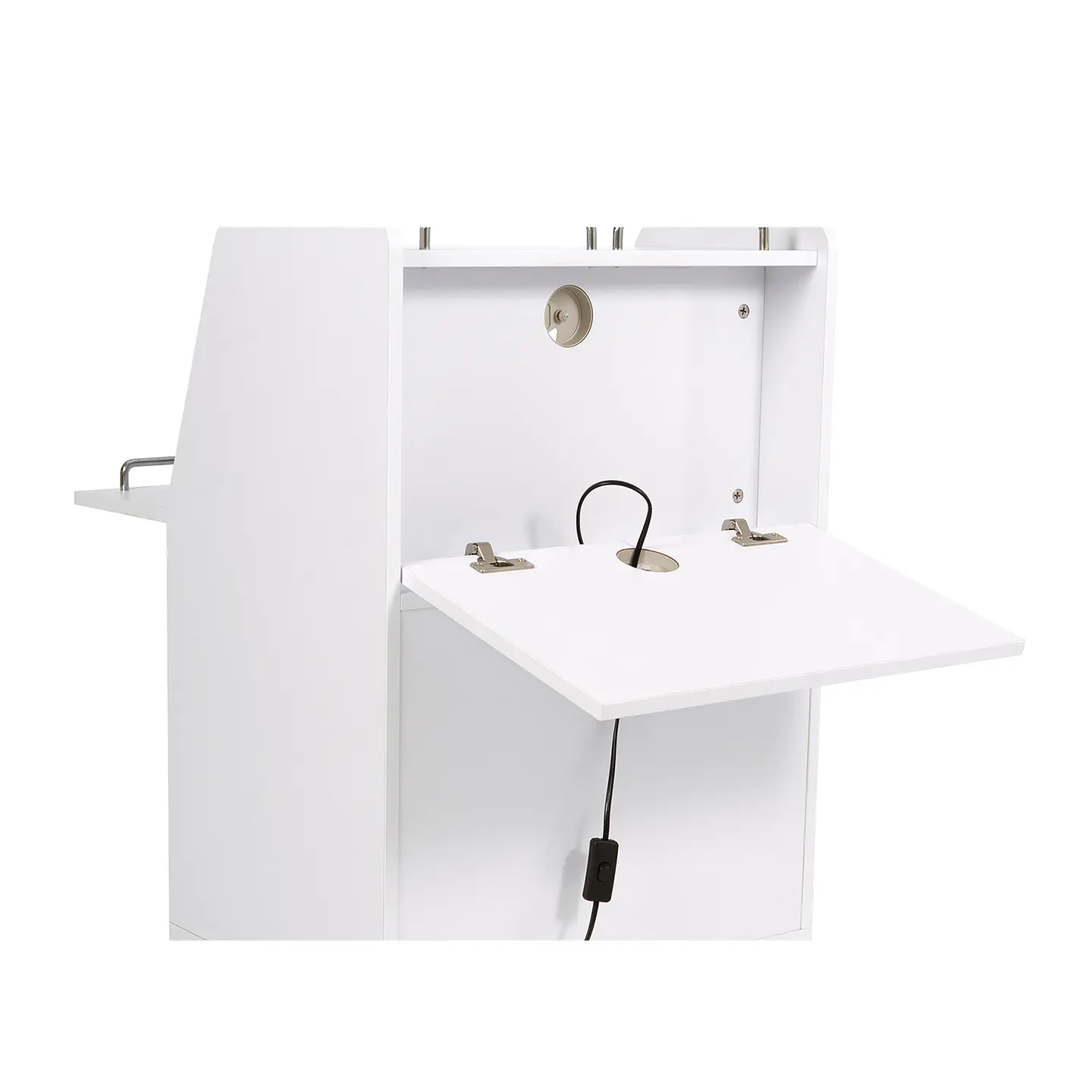 Carrinho Branco Spin com 3 Gavetas e UV Weelko WKT001 | Mobiliário Profissional 3