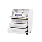 Carrinho Branco com 3 Gavetas e UV Weelko WKT001 | Mobiliário Profissional 4