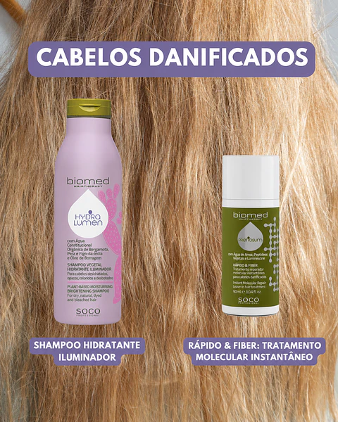 Biomed Kit Reparação & Hidratação - HydraLumen + Fast & Fiber 