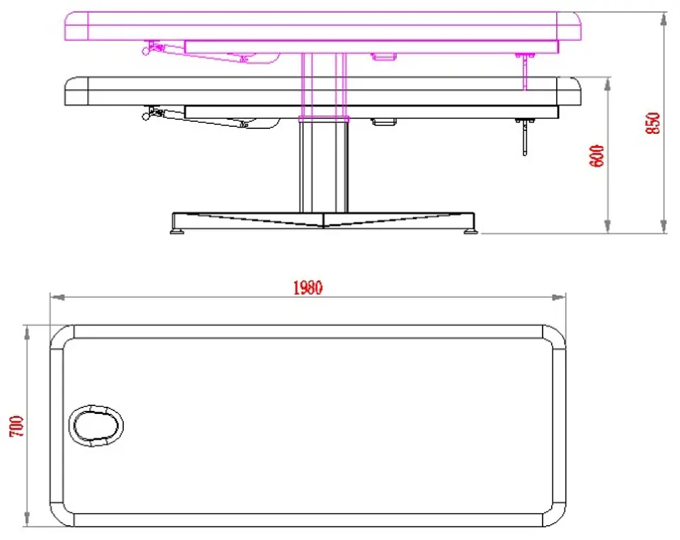 Marquesa de Massagem Elétrica de 1 Motor HERN+ Weelko 14