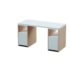 Mesa de Manicure Modular CARINA 2 Gavetas | Mirplay