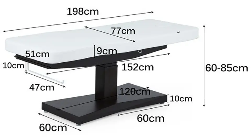Marquesa Elétrica de Massagem ULNA + Com 3 Motores - Weelko 12
