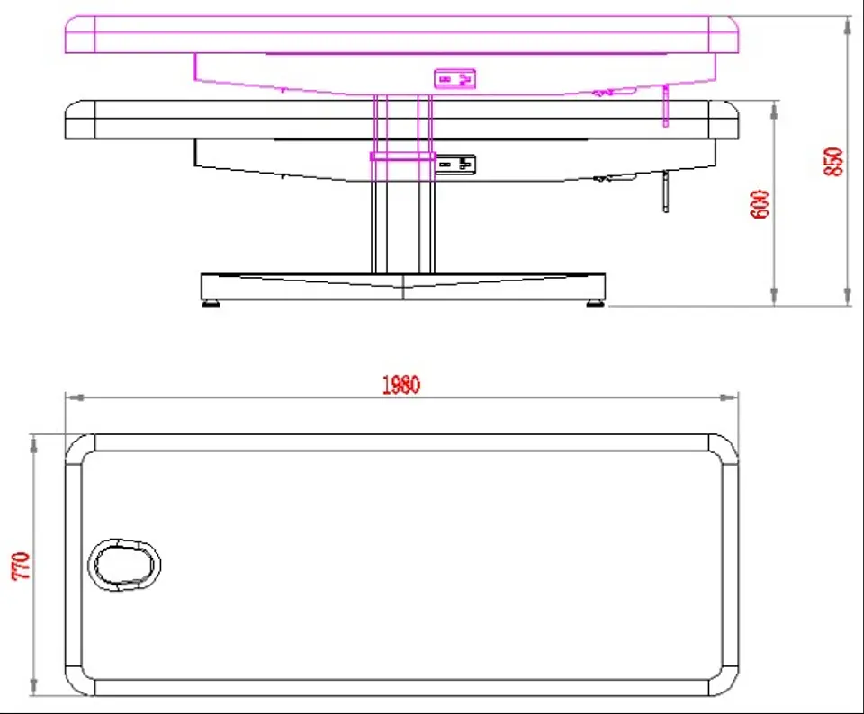 Marquesa Elétrica de Massagem ULNA + Com 3 Motores - Weelko 14