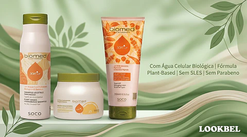 Biomed Softly Kit para nutrir em profundidade cabelos secos e sensibilizados 3un
