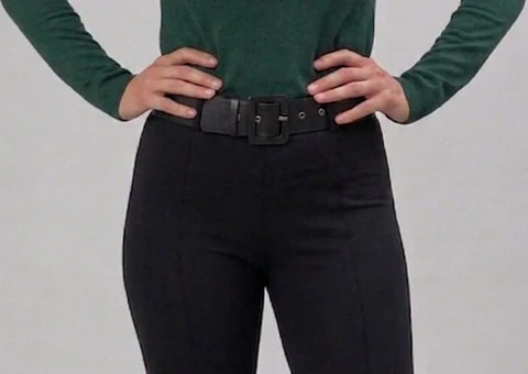 Pantalón Prada con cinturón