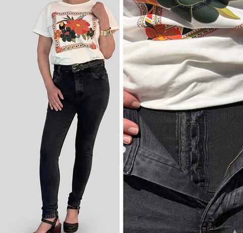 Jeans Skinny con faja