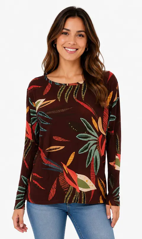 Blusa estampada Salvador