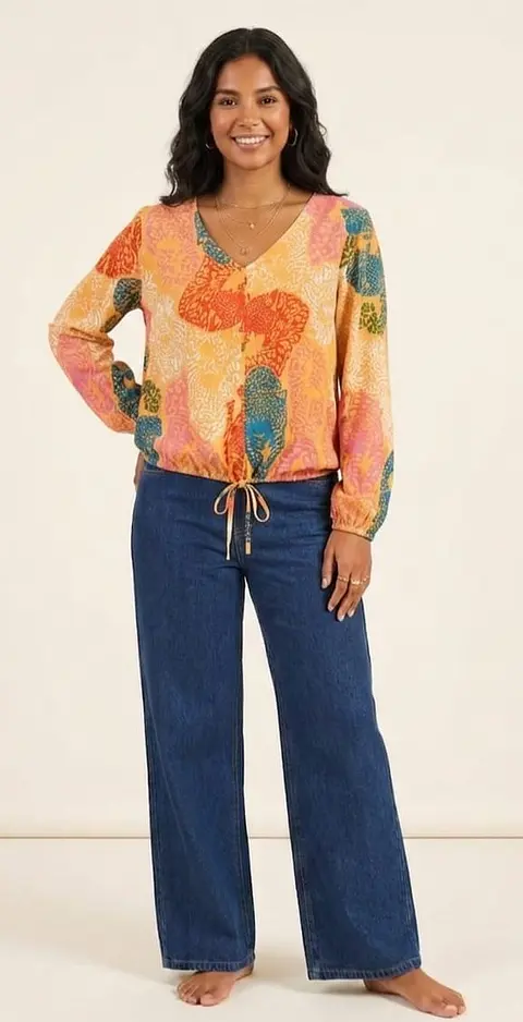 Blusa estampada Recife