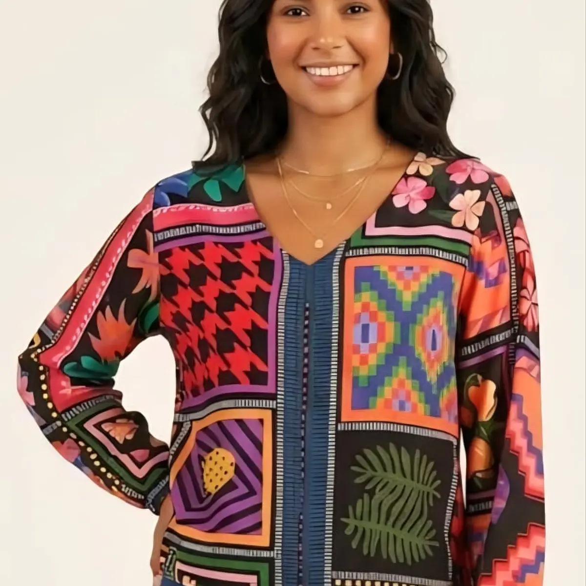 Blusa estampada Recife