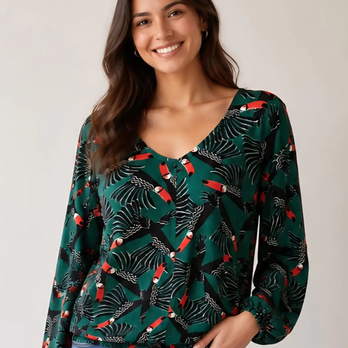 Blusa estampada Maceio