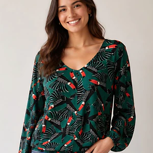 Blusa estampada Maceio