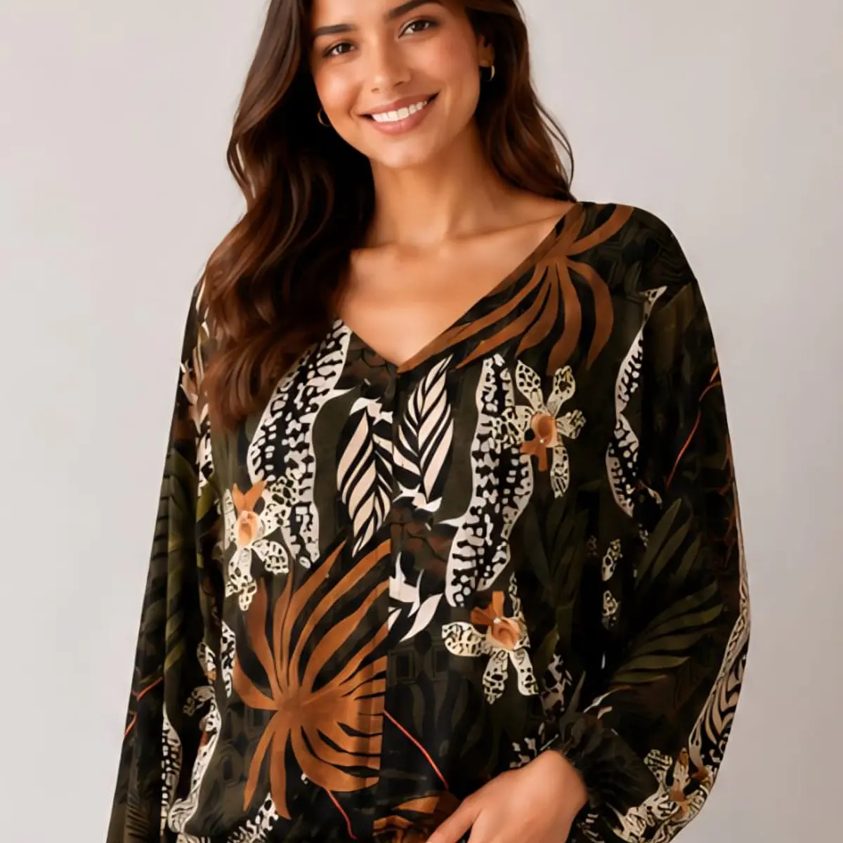 Blusa estampada Maceio