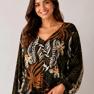 Blusa estampada Maceio