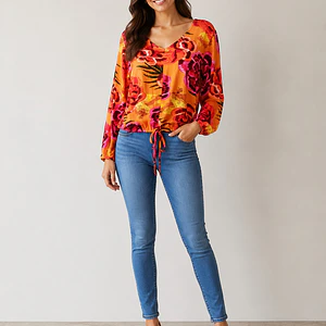 Blusa estampada Maceio