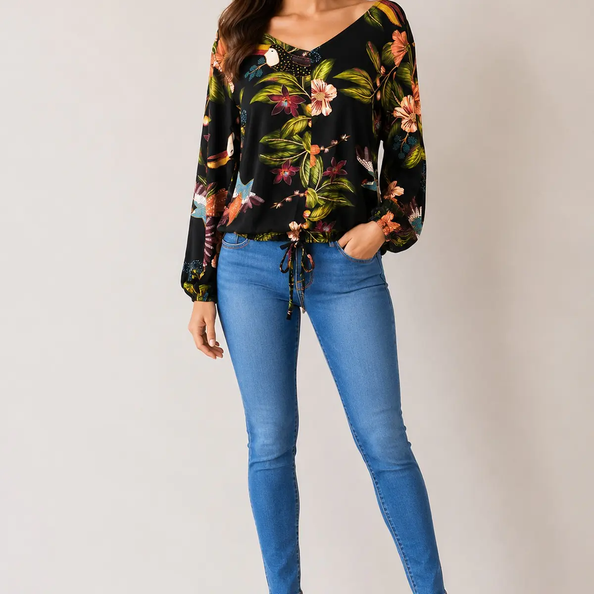 Blusa estampada Maceio