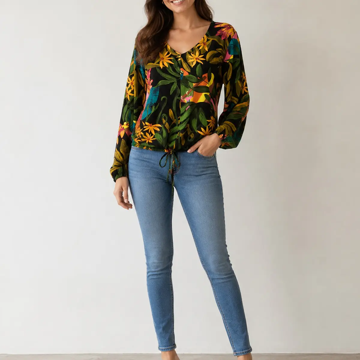 Blusa estampada Maceio