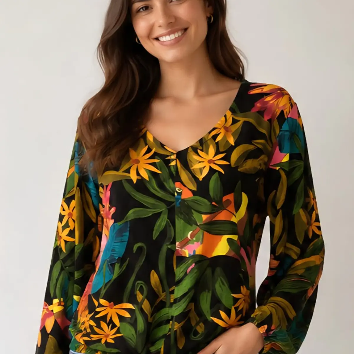 Blusa estampada Maceio