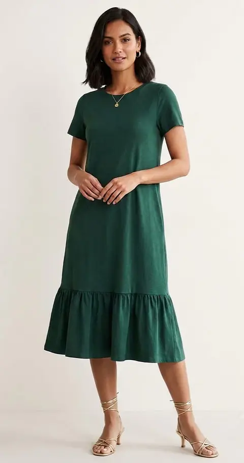 Vestido midi Romántico