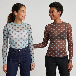 Polera de Tul de lunares