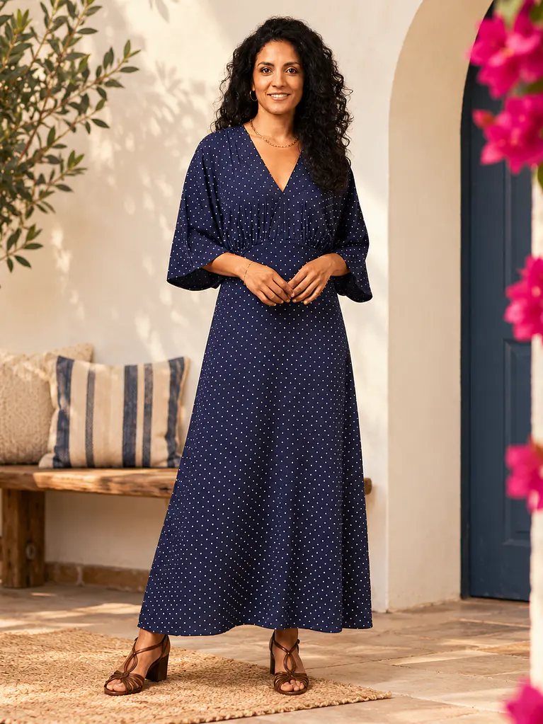Vestido largo Lunares