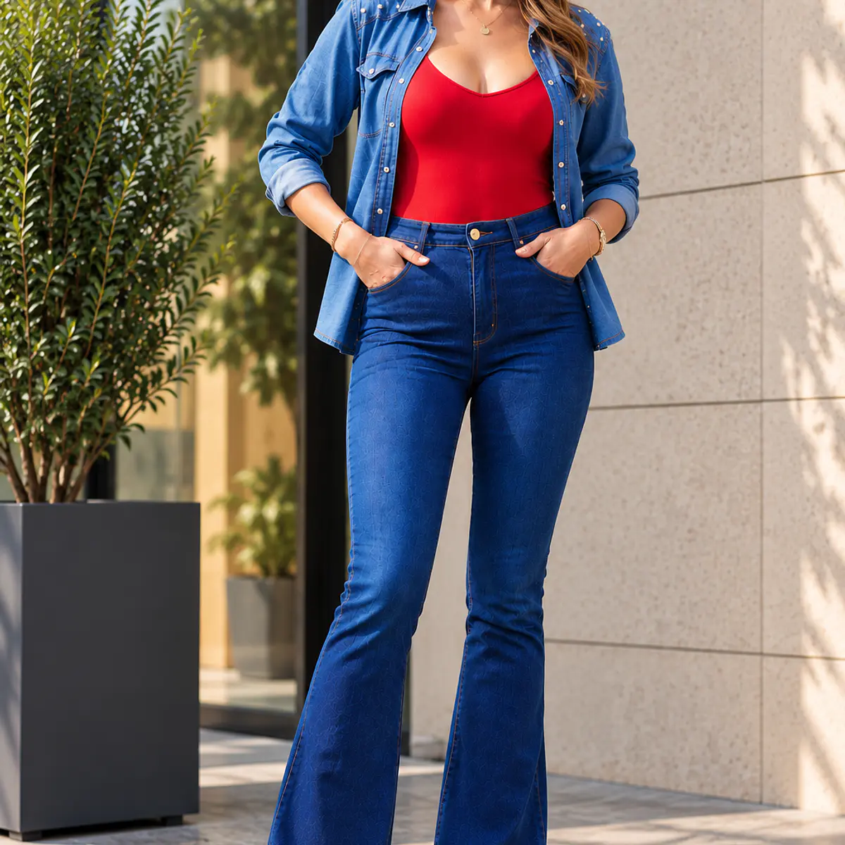 Jeans Flare Silueta Perfecta