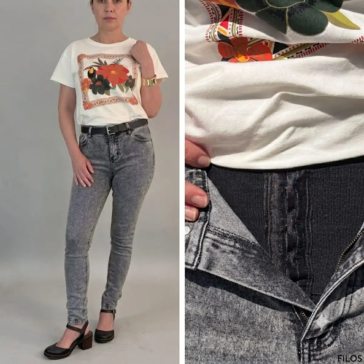 Jeans Skinny con faja