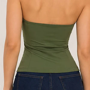 Crop Top Halter espalda descubierta Ginebra