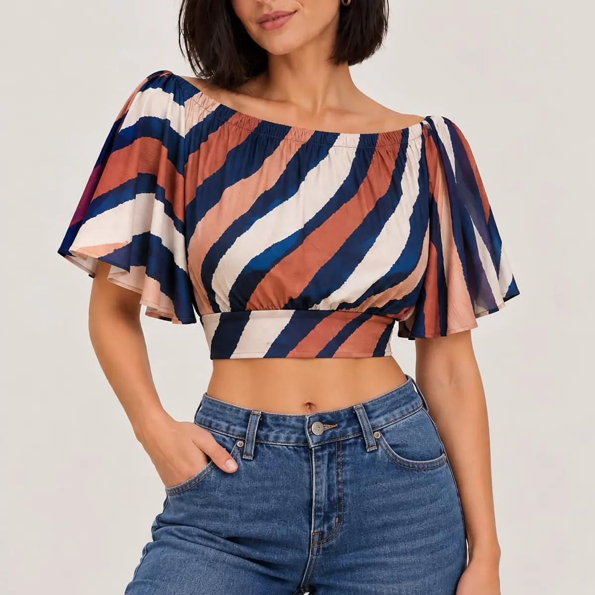 Crop Top escote bardot Niteroi