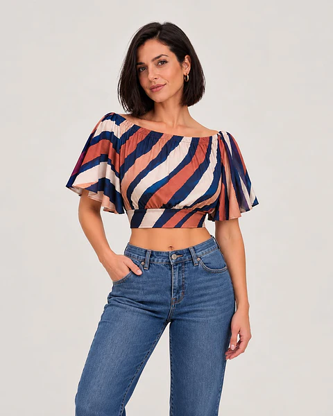 Crop Top escote bardot Niteroi