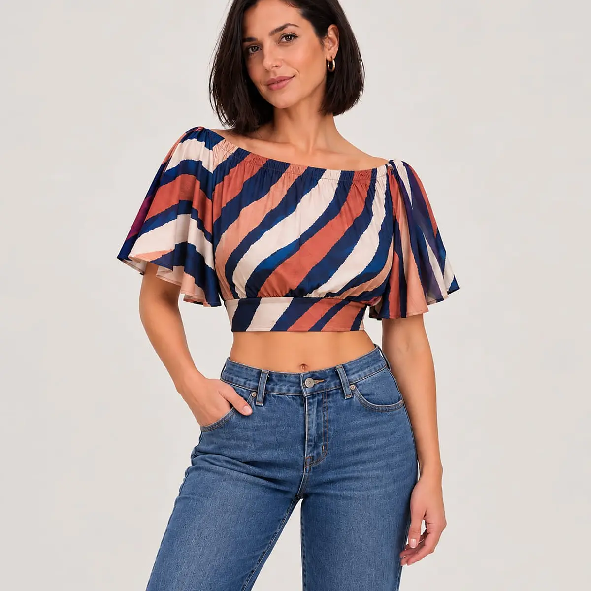 Crop Top escote bardot Niteroi