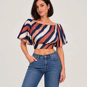Crop Top escote bardot Niteroi