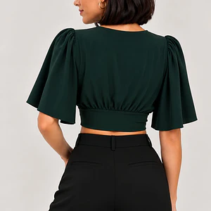 Crop Top escote en V Londrina