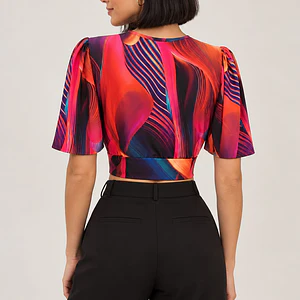 Crop Top escote en V Londrina