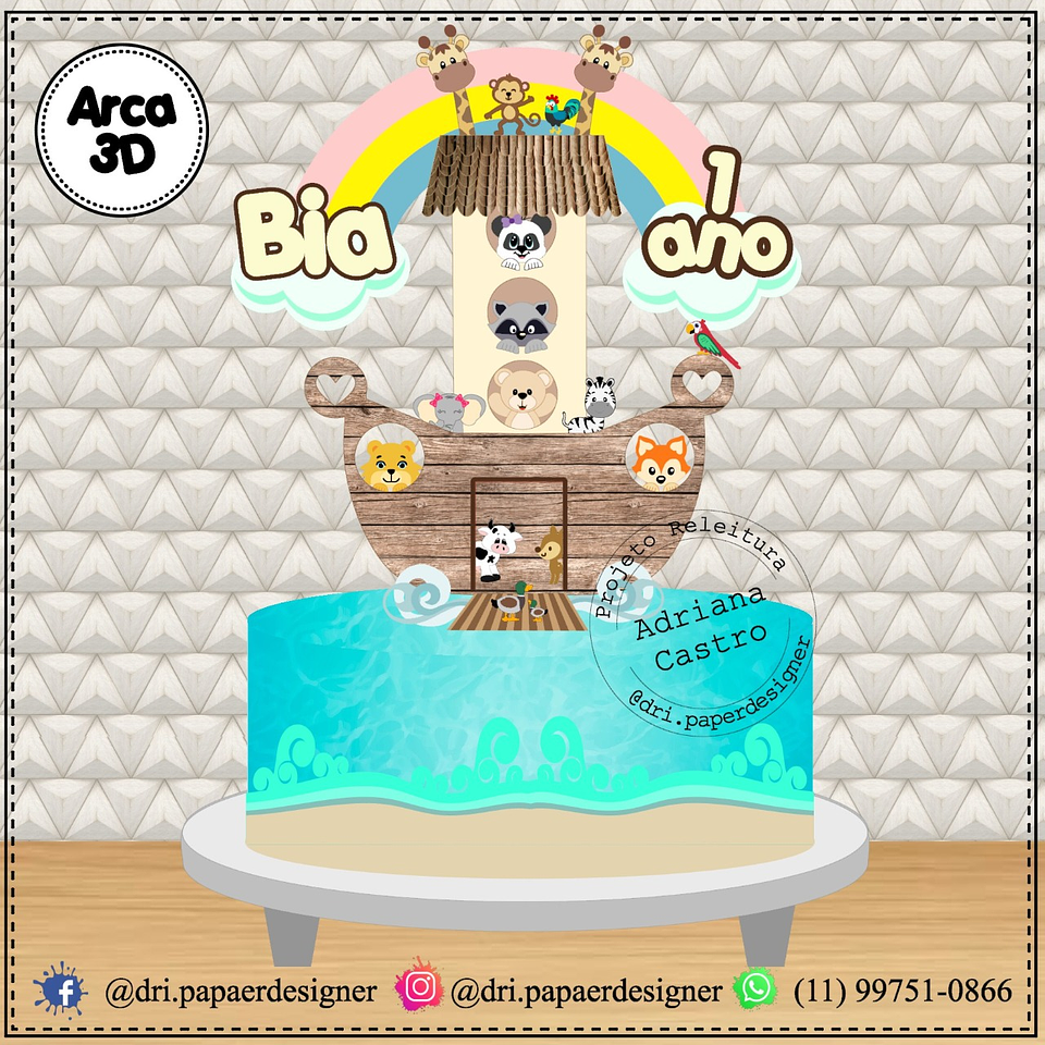 Arquivo Topo de Bolo - Arca de Noé #3 1