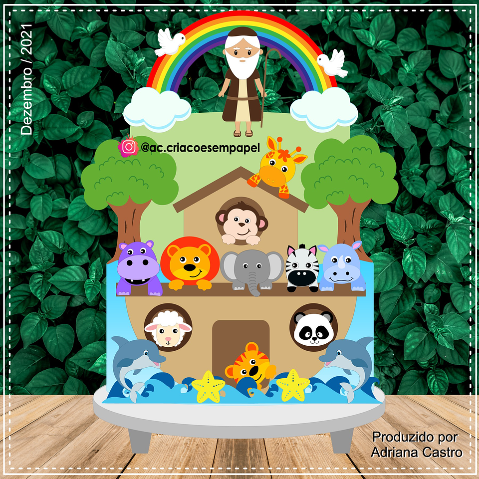 Arquivo Topo de Bolo - Arca de Noé #4 1