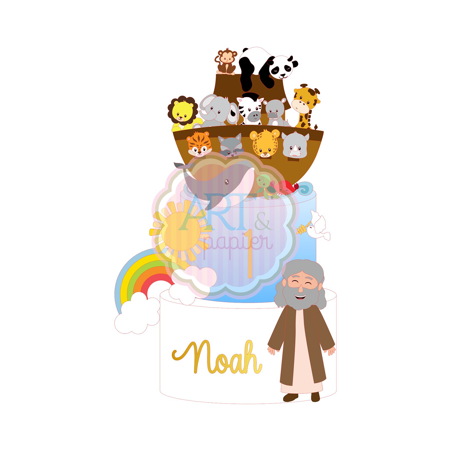 Arquivo Topo de Bolo - Arca de Noé #10 1