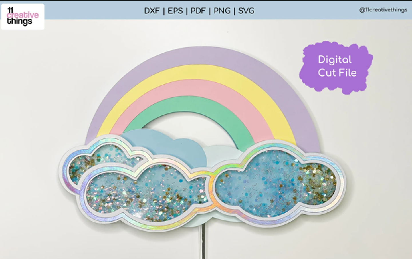 Arquivo Topo de Bolo - Arco Iris #1 1