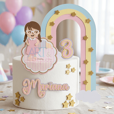 Arquivo Topo de Bolo - Arco Iris #4