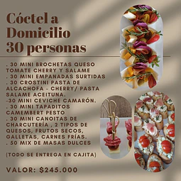 Cóctel 30 personas 