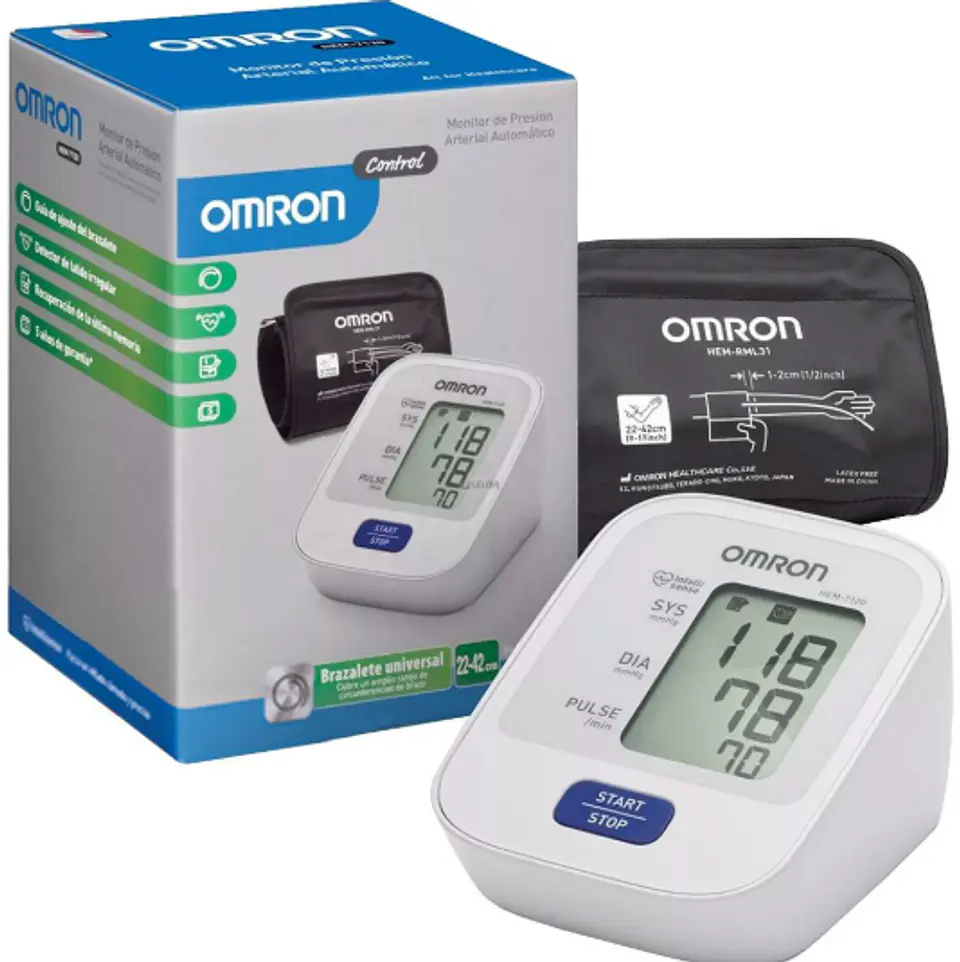 Toma Presion Digital de Brazo Automantico - Omron HEM-7120 1