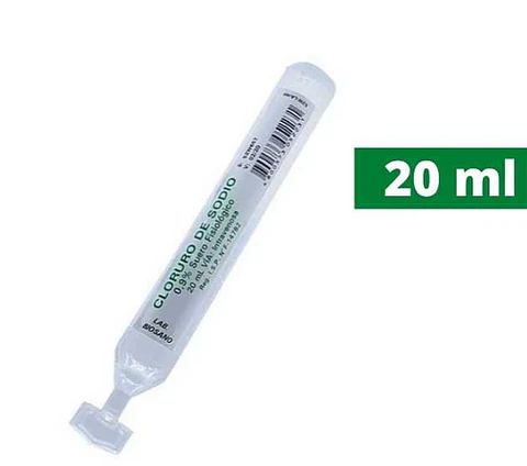 Suero Fisiologico 0.9% Ampollas de Plastico - 1 und x 20ml