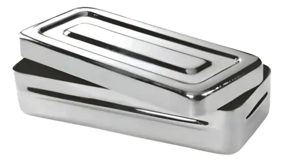 Caja de Esterilizacion de Acero Inoxidable 20x10x5 cm 2