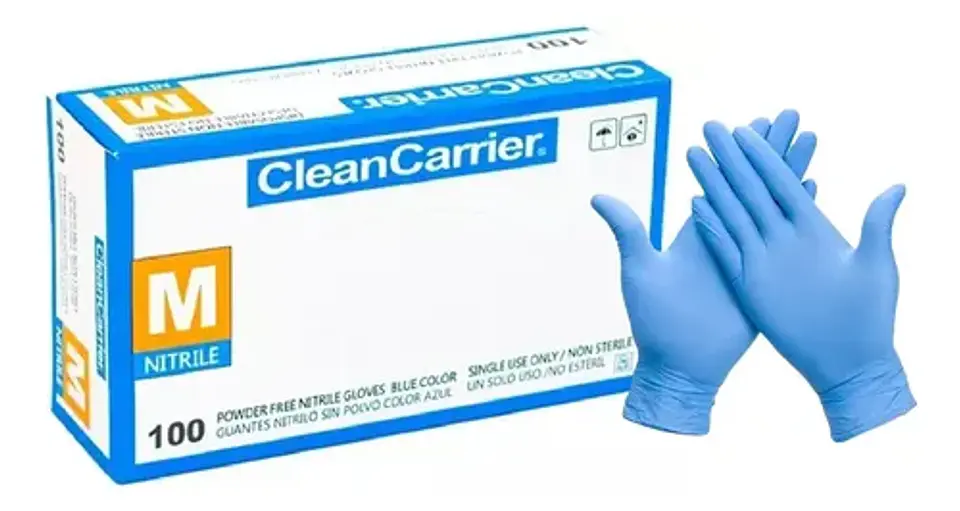 Guantes de Nitrilo - Caja de 100 und (Talla M) 2