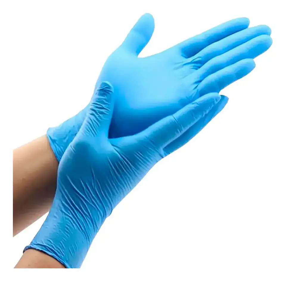 Guantes de Examen Nitrilo NovaCure Azul S 3