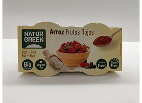 NaturGreen Sobremesa de Arroz e Frutos Vermelhos (2x125g)