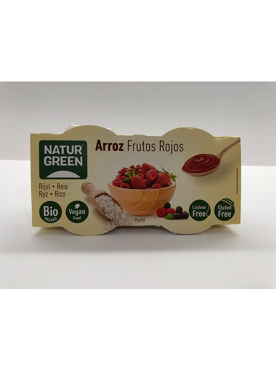 NaturGreen Sobremesa de Arroz e Frutos Vermelhos (2x125g)