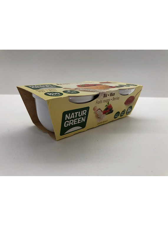 NaturGreen Sobremesa de Arroz e Frutos Vermelhos (2x125g)